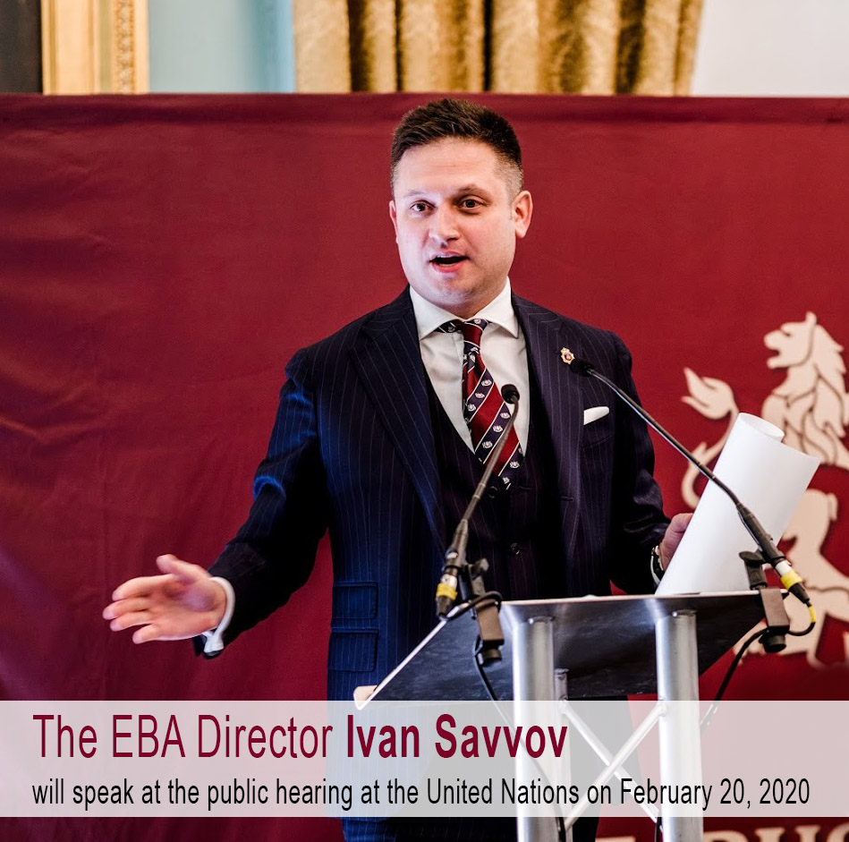 The Director of the European Business Assembly Ivan Savvov will speak at the UN