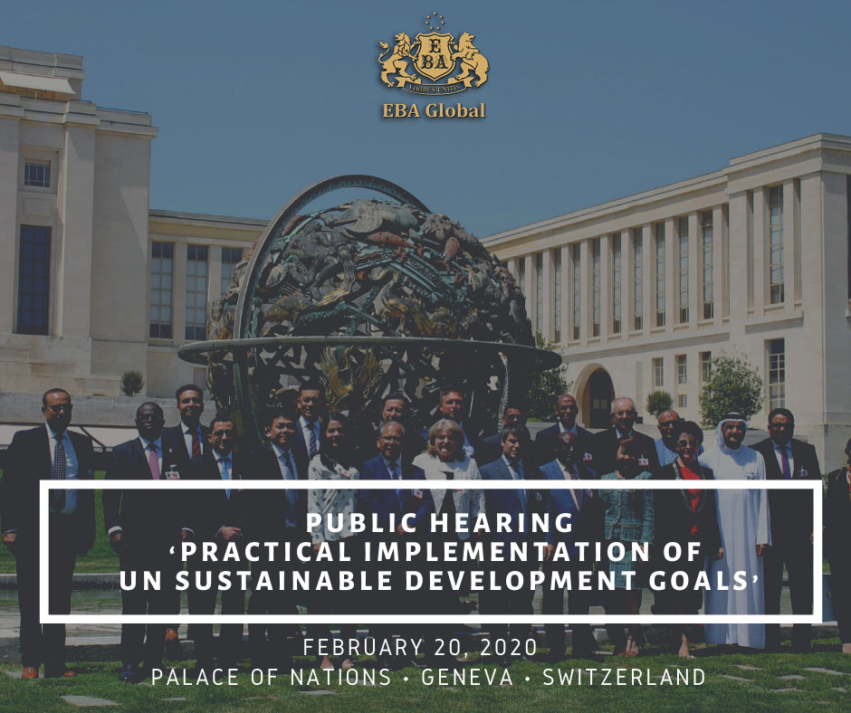 Europe Business Assembly initiates Public Hearing ‘Practical implementation of UN Sustainable Development Goals’