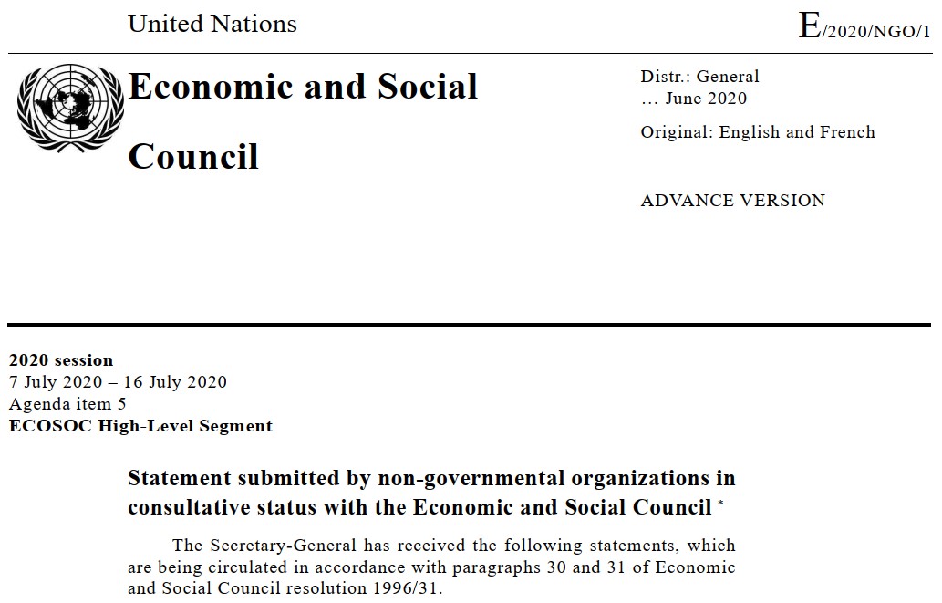 EBA statement to ECOSOC